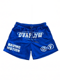 BLUE “HAVING MOTION” MESH SHORTS