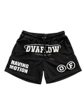 BLACK “HAVING MOTION” MESH SHORTS (PRE-SALE)